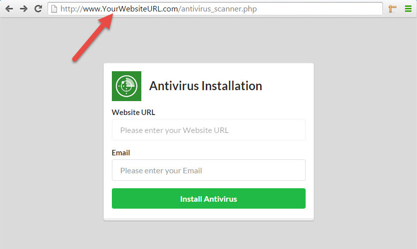Run Website Antivirus with your browser